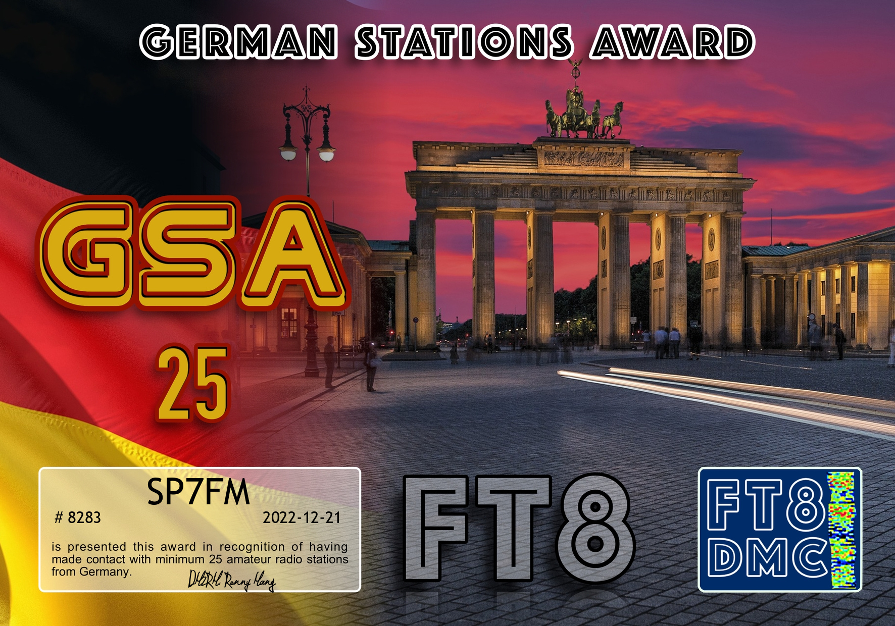 SP7FM FT8 Awards, image 13 of 65