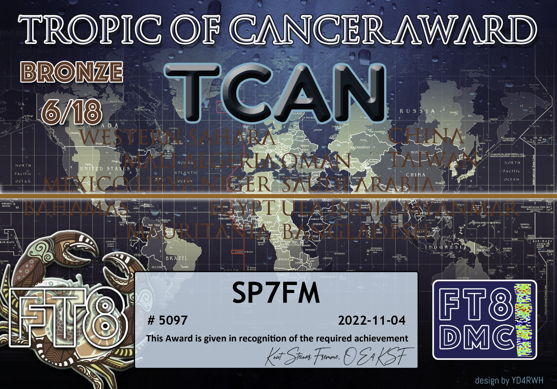 SP7FM FT8 Awards, image 18 of 65