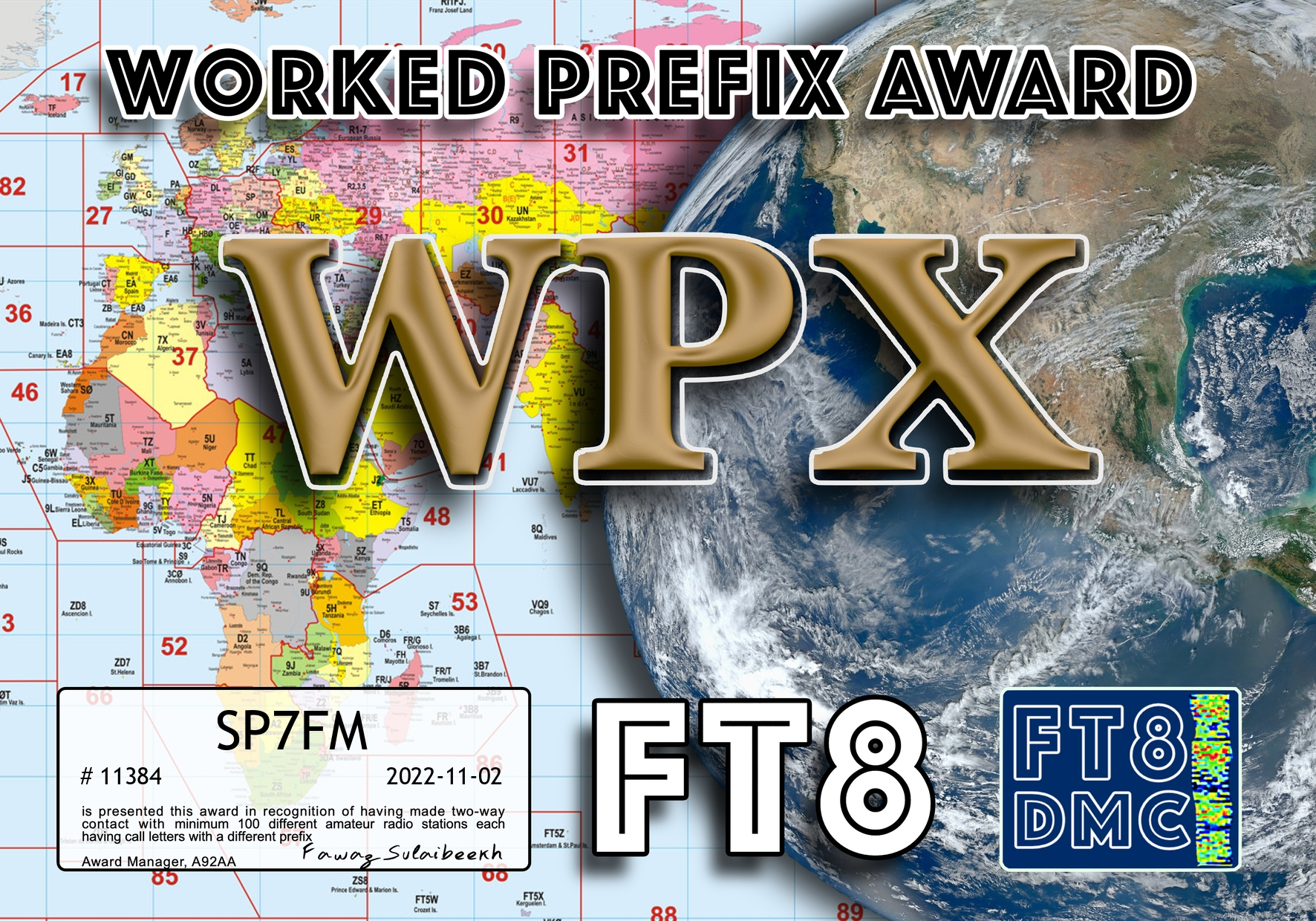 SP7FM FT8 Awards, image 56 of 65